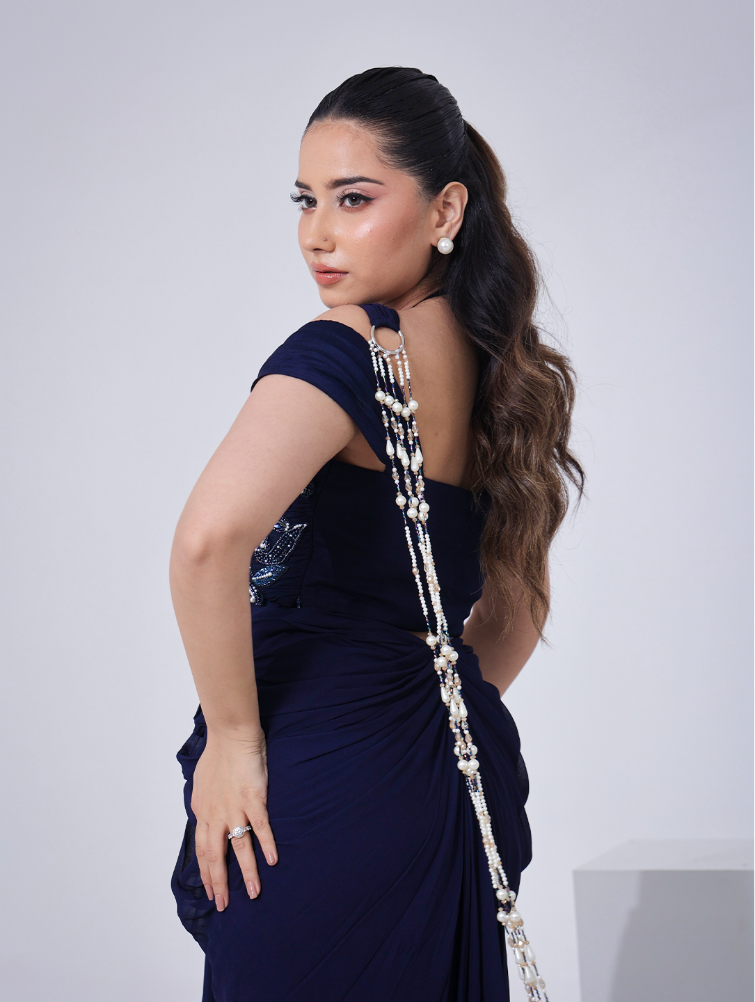 Raiya Pre-draped Saree Set