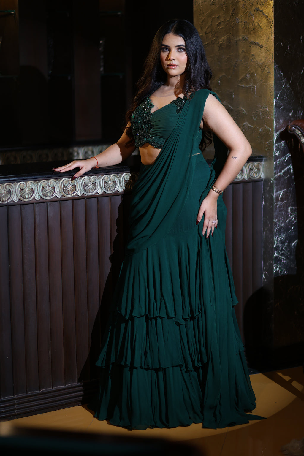 Ishya Pre-draped Saree Set