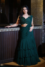 Ishya Pre-draped Saree Set
