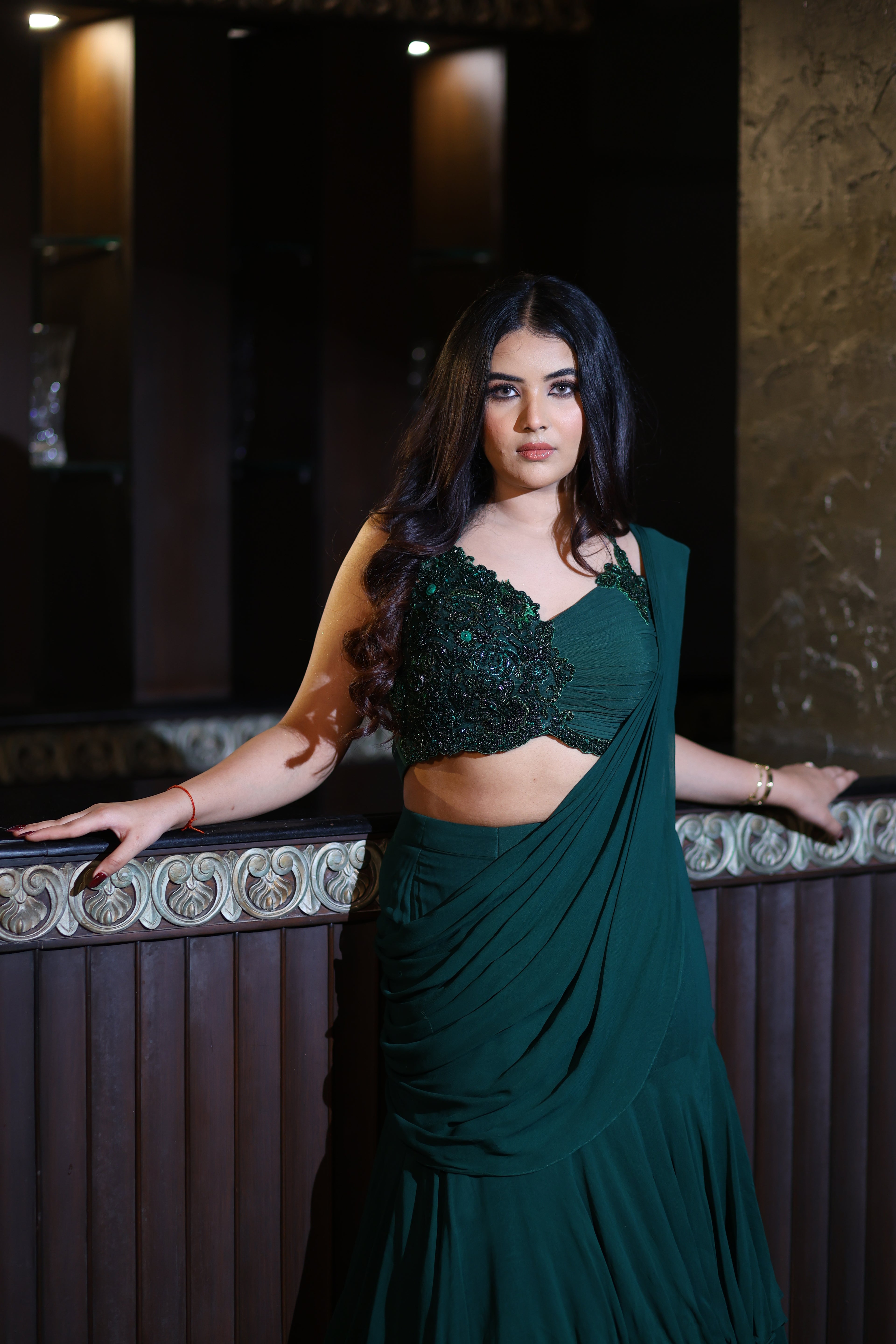 Ishya Pre-draped Saree Set
