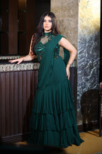 Vyana Pre-draped Saree Set