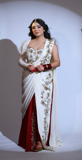 Ziya Pre-draped Saree Set