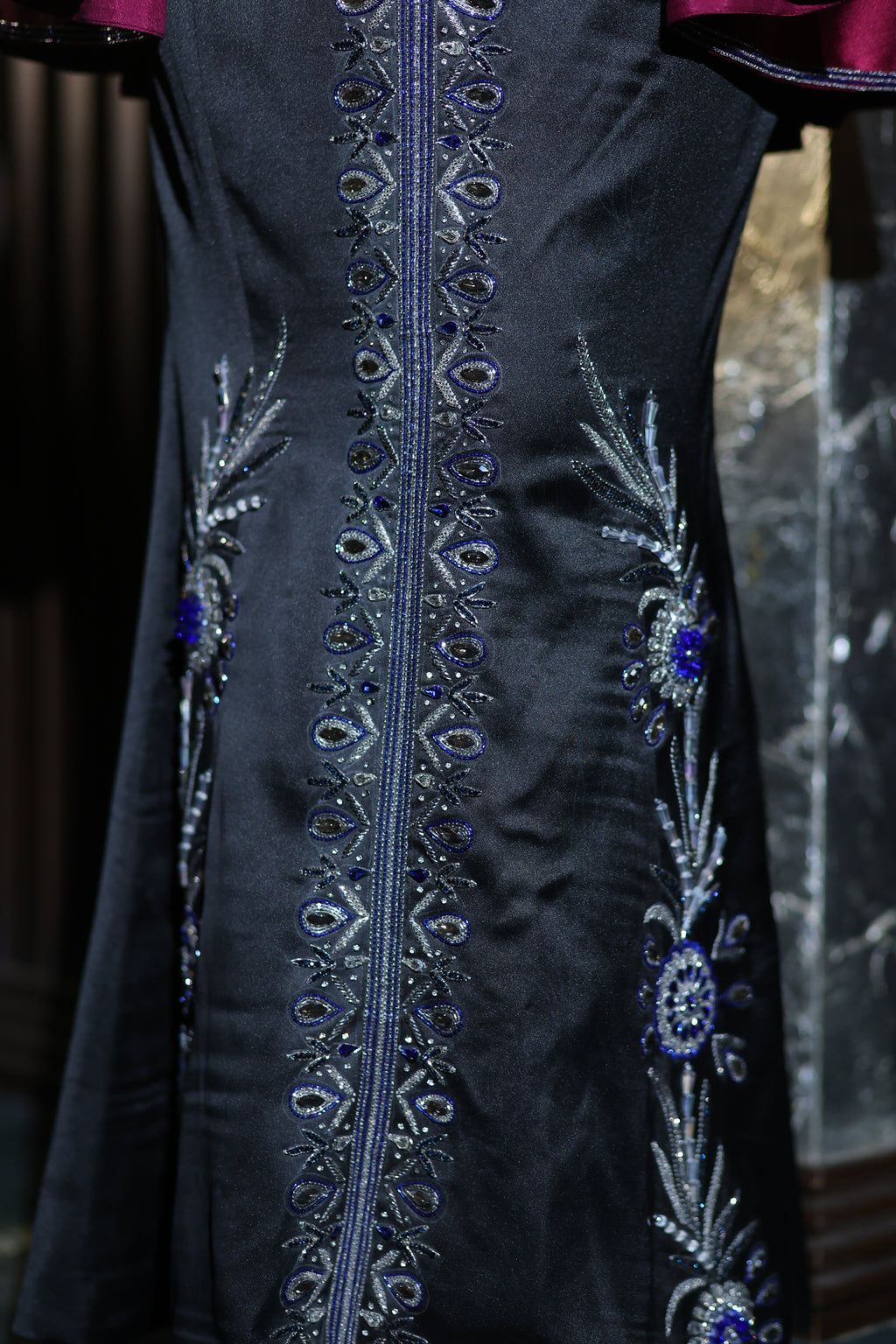 Gulnaar Peplum Top Skirt Set