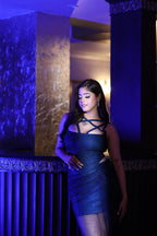 Midnight Mirage Corset Skirt Set