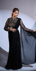 Eclipse Pre-draped Saree Set