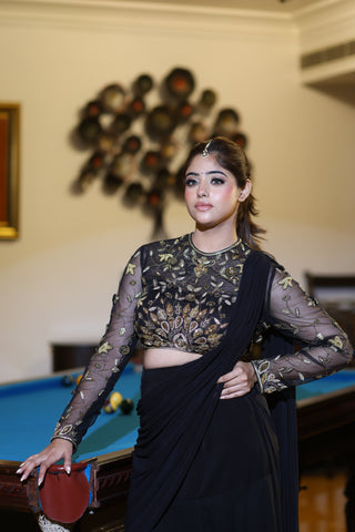 Eclipse Pre-draped Saree Set