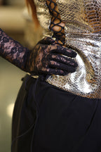 Golden Venom Top Skirt Set