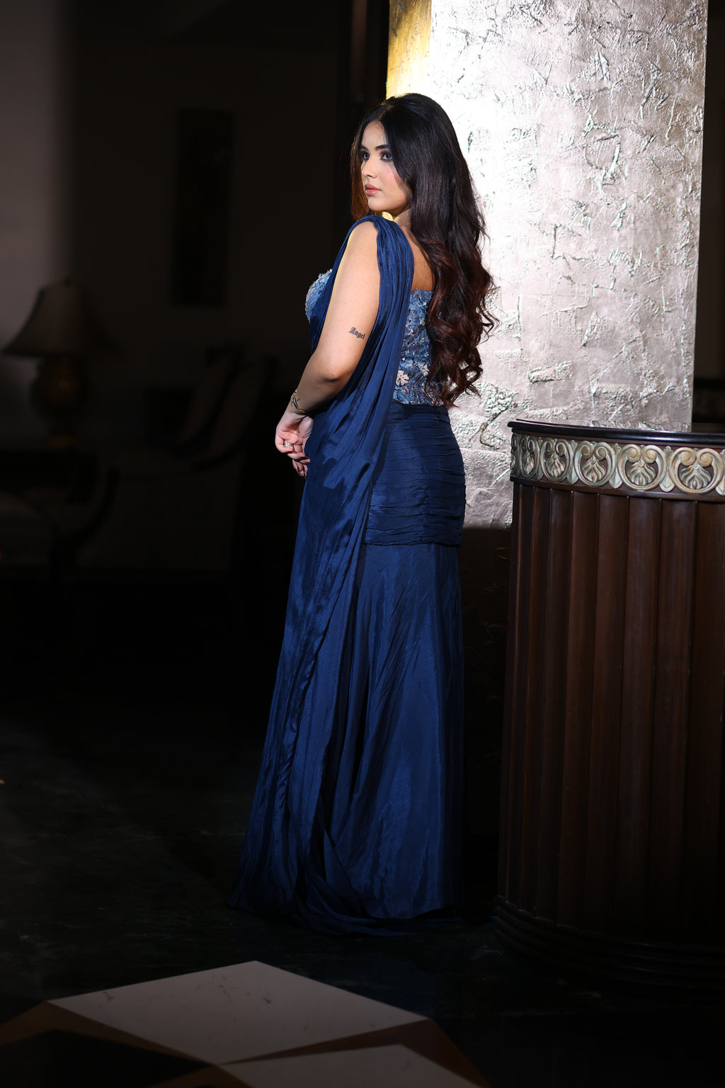 Selene Pre-draped Saree Gown