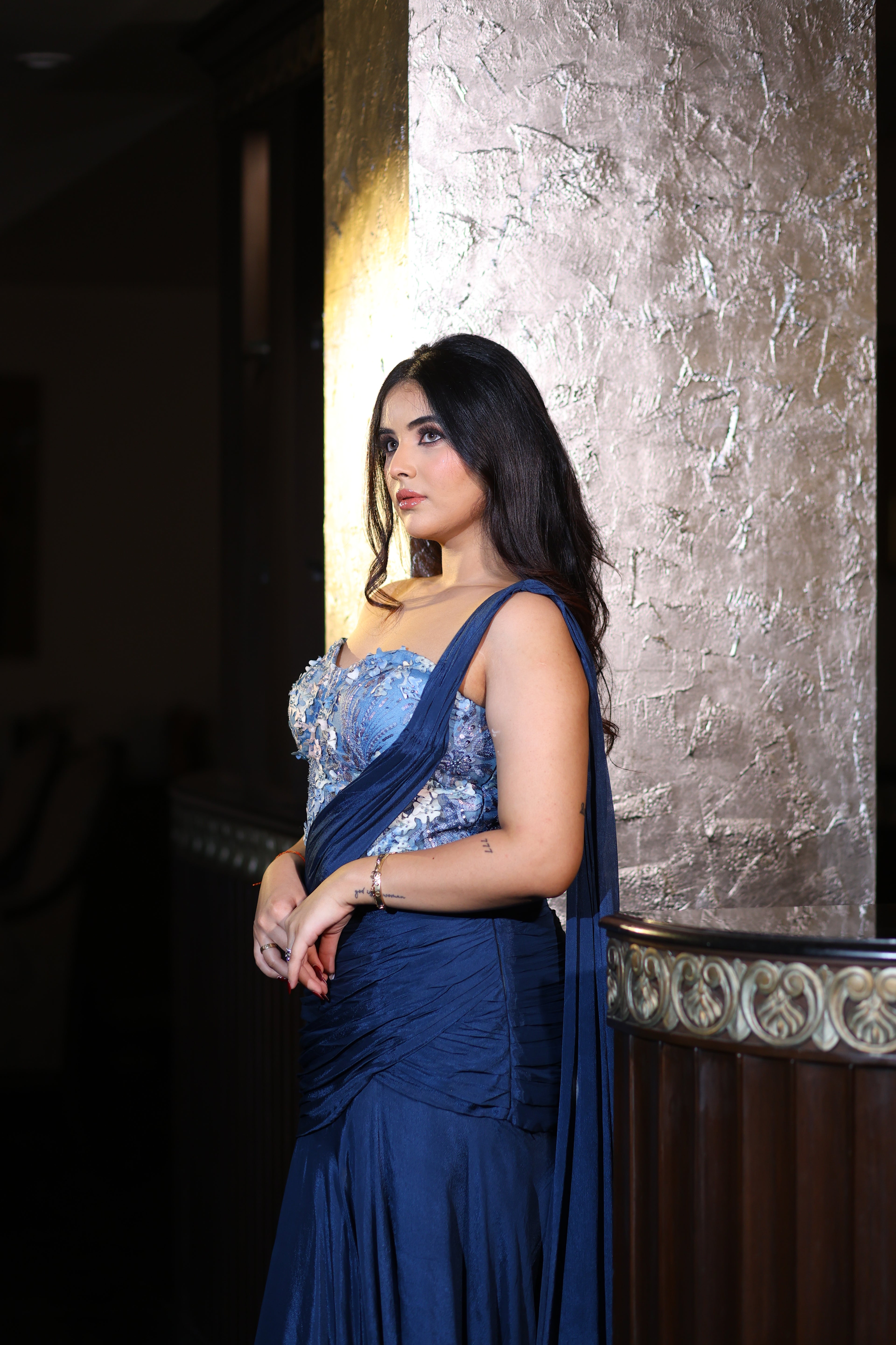 Selene Pre-draped Saree Gown