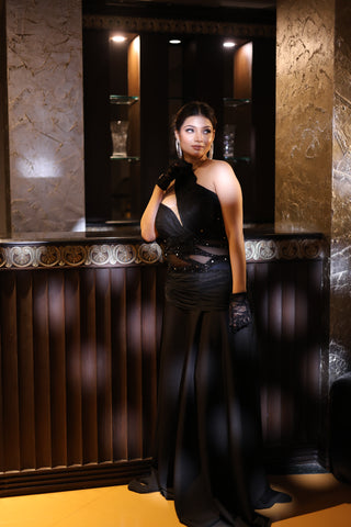 Noir Siren Gown