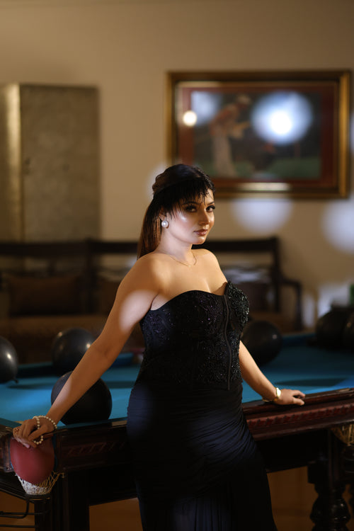 Black Mamba Corset Skirt Set