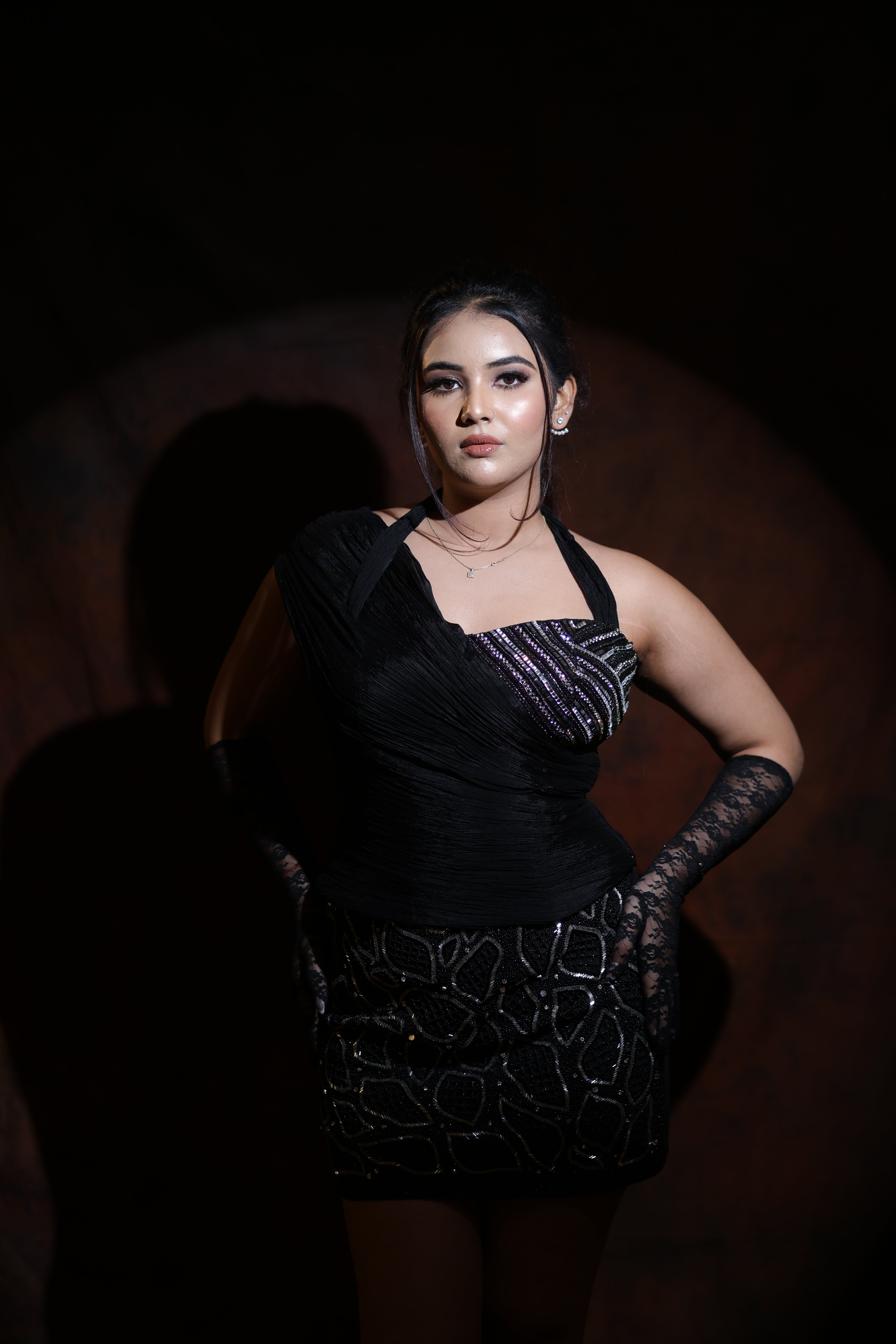 Midnight Serpent Corset Top