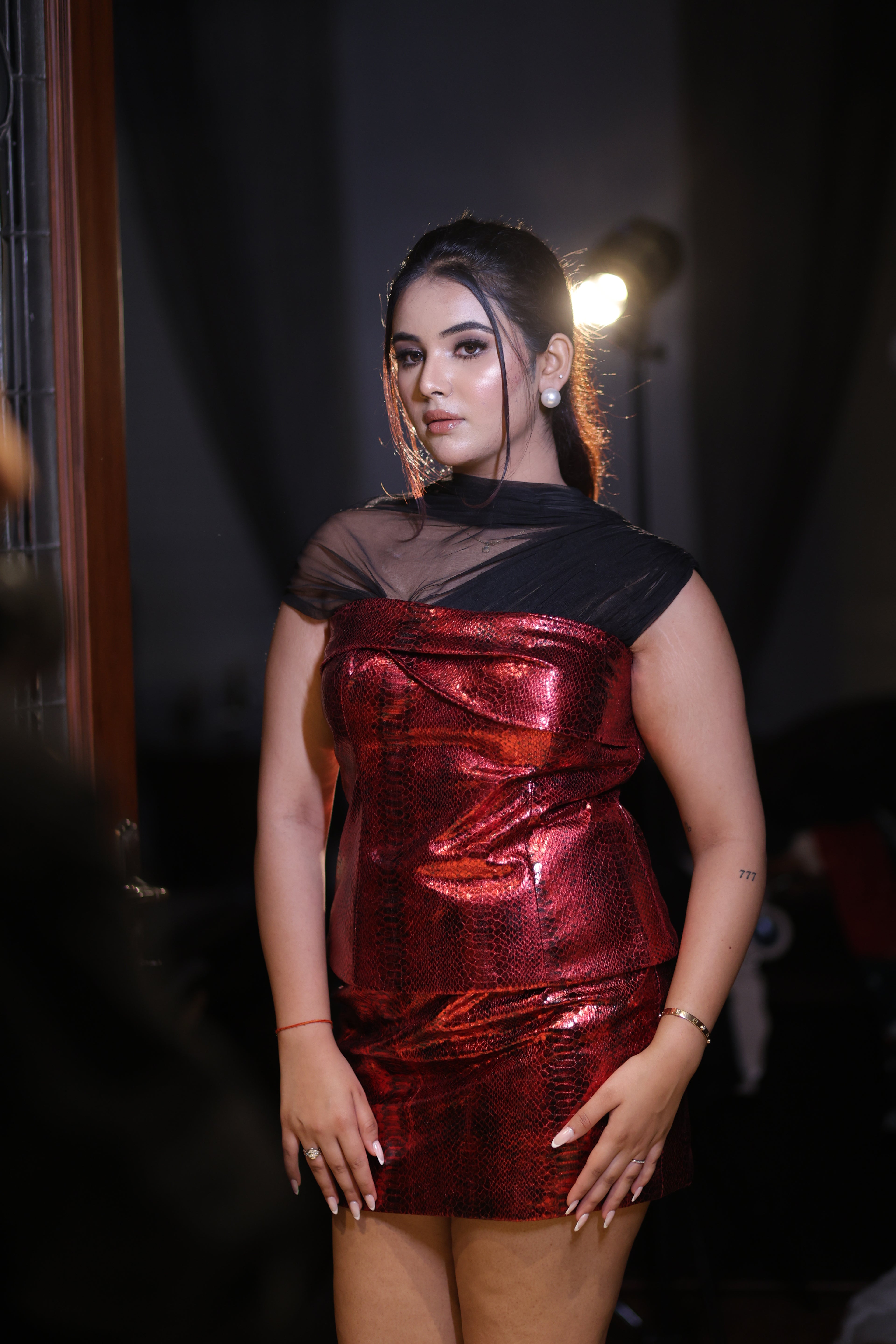 Crimson Venom Draped set