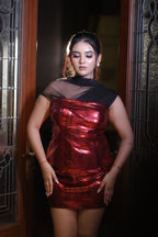 Crimson Venom Draped set