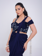 Raiya Pre-draped Saree Set