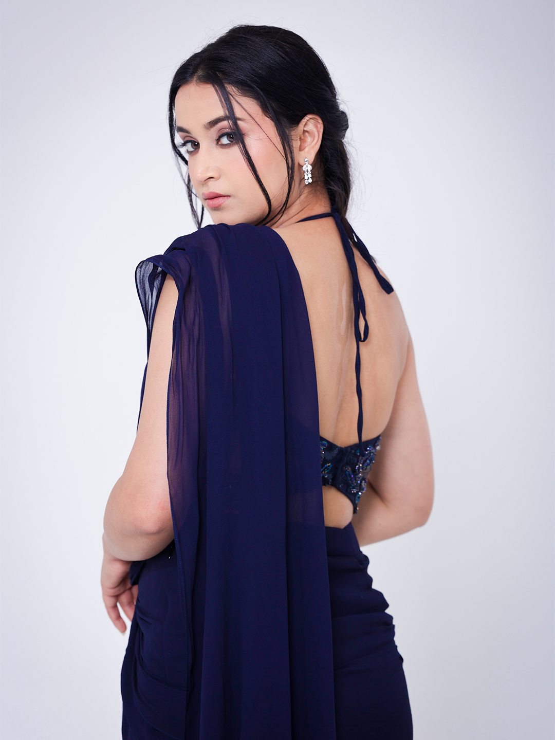 Iraaya Pre-draped Saree Set