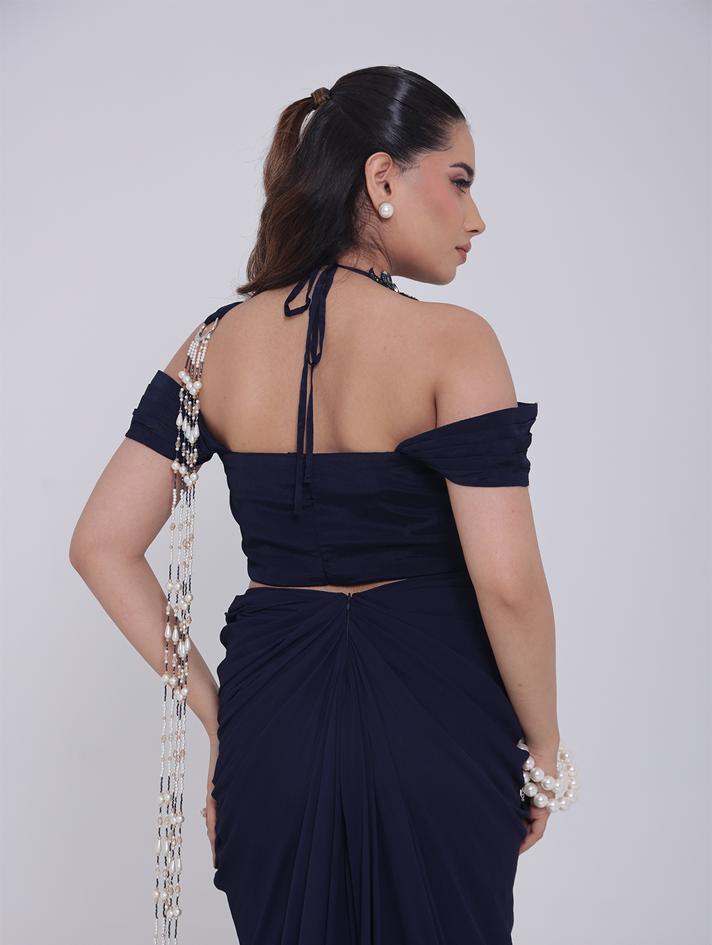 Raiya Pre-draped Saree Set