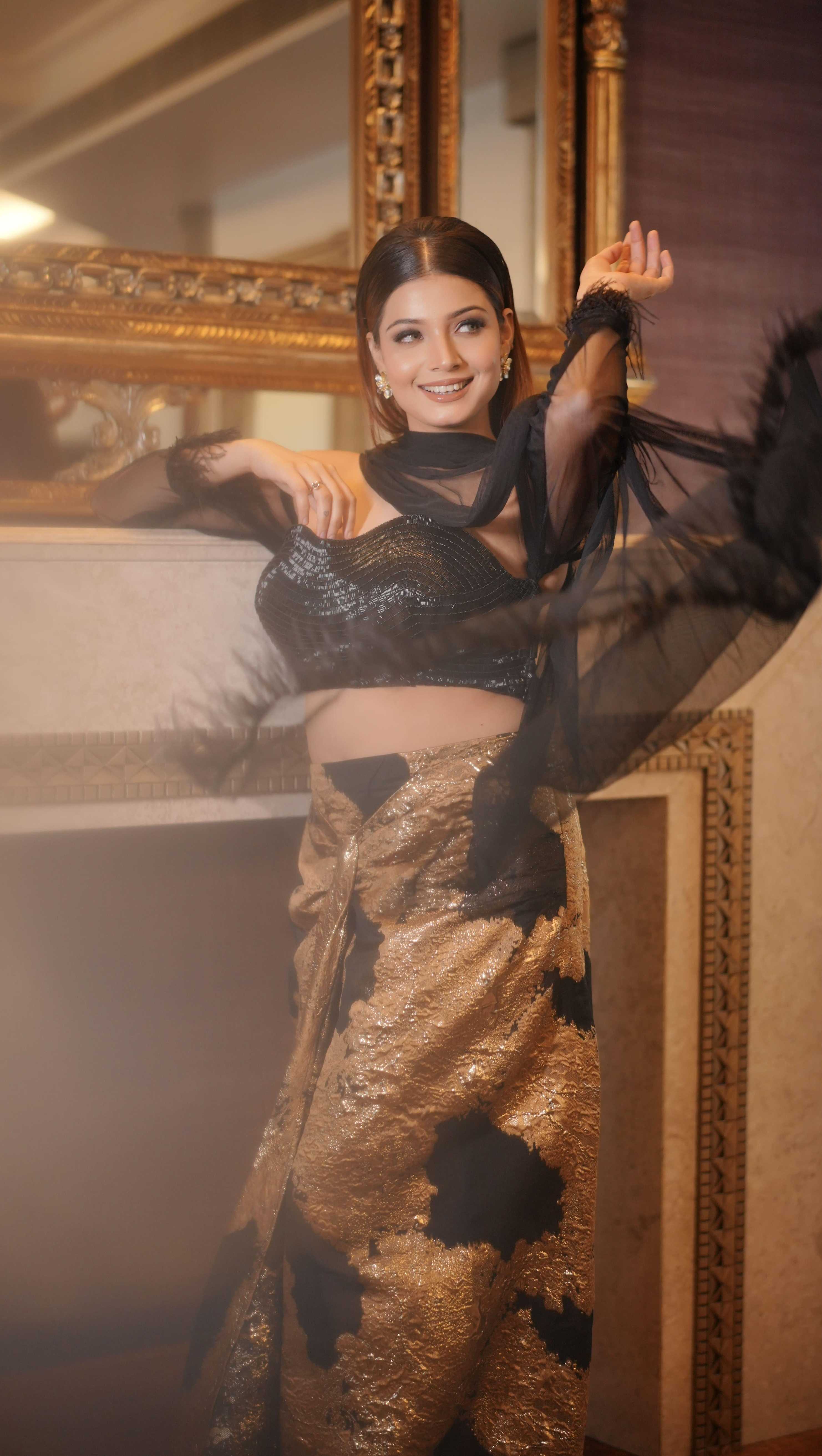 Obsidian Muse Blouse Skirt Set