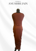 Cocoa Drape Dress
