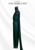 Emerald Pre-Drape Saree