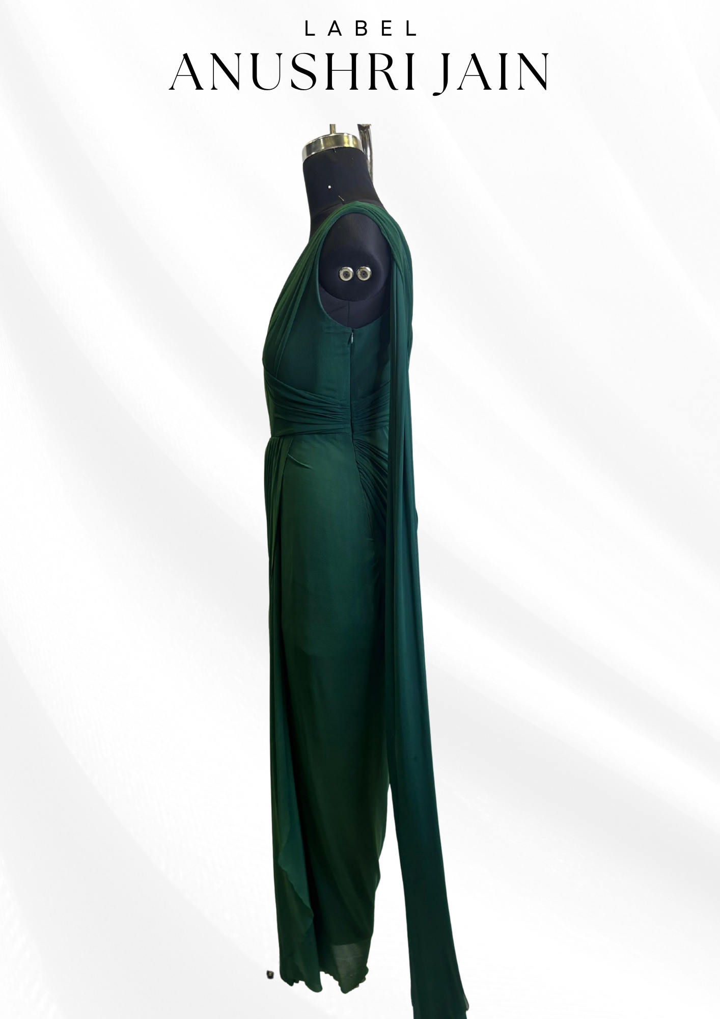 Emerald Pre-Drape Saree