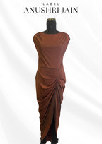 Cocoa Drape Dress