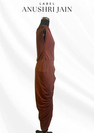 Cocoa Drape Dress