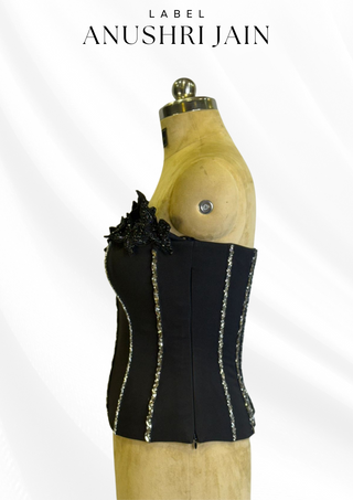 Noir Bloom Corset