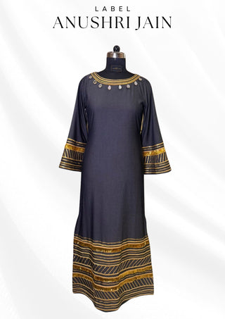 Denim Gold Kaftan