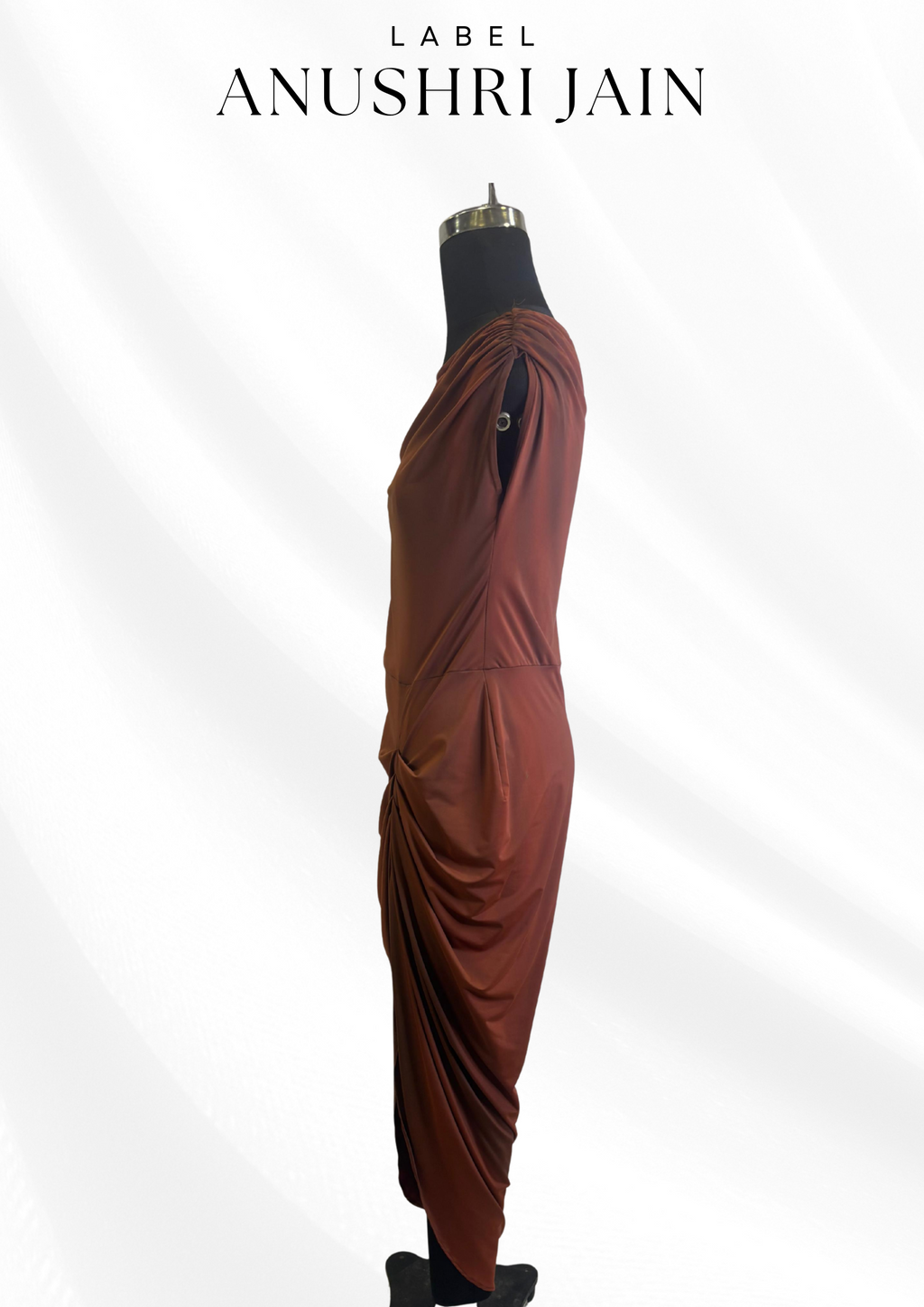 Cocoa Drape Dress