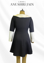 Monochrome Collar Dress