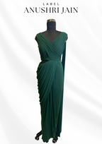 Emerald Pre-Drape Saree