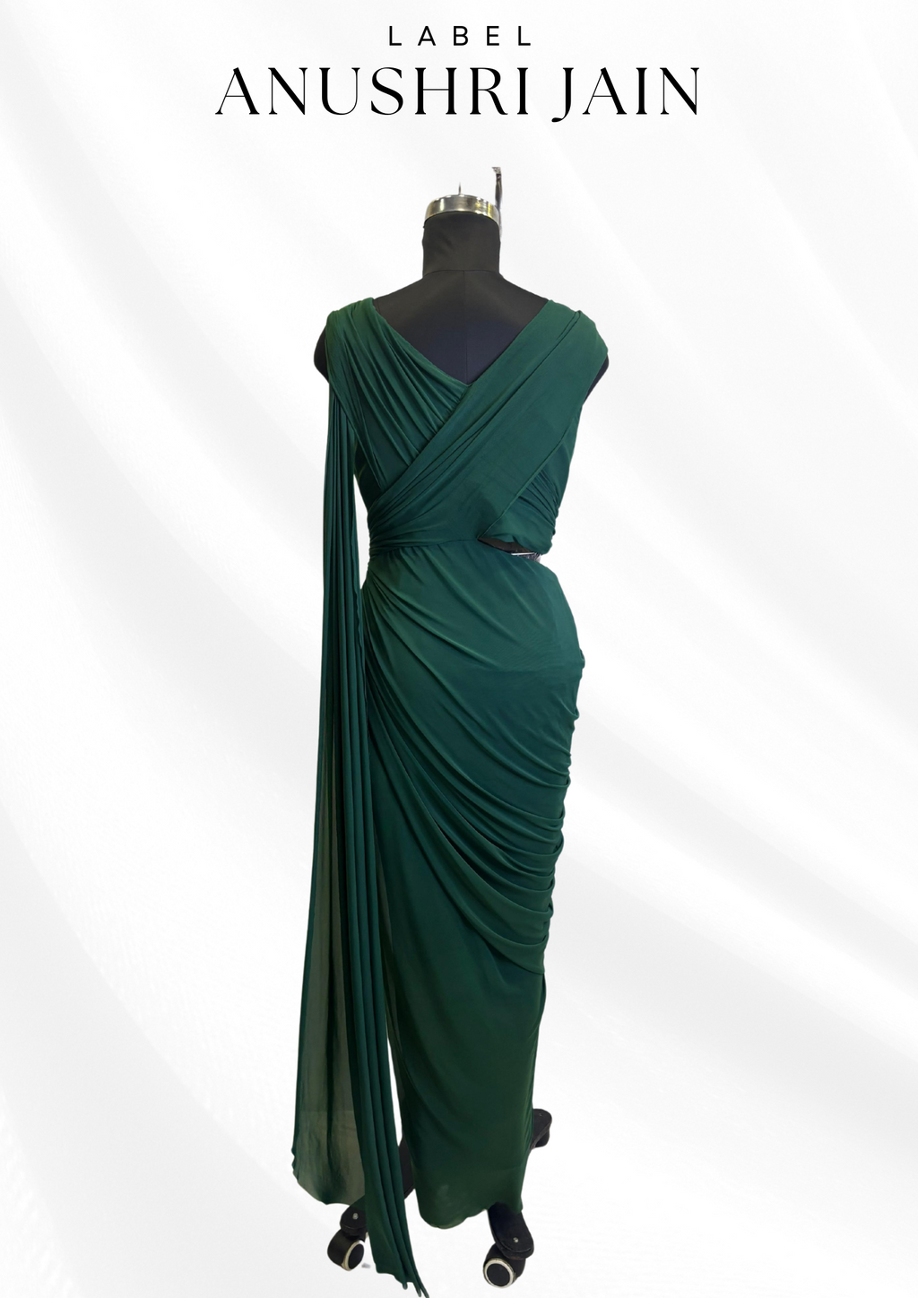 Emerald Pre-Drape Saree