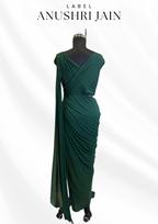 Emerald Pre-Drape Saree